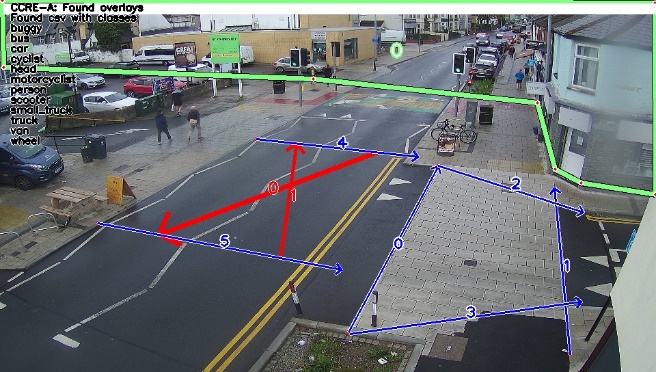 A view from the fixed camera looking at Glamorgan Street.
